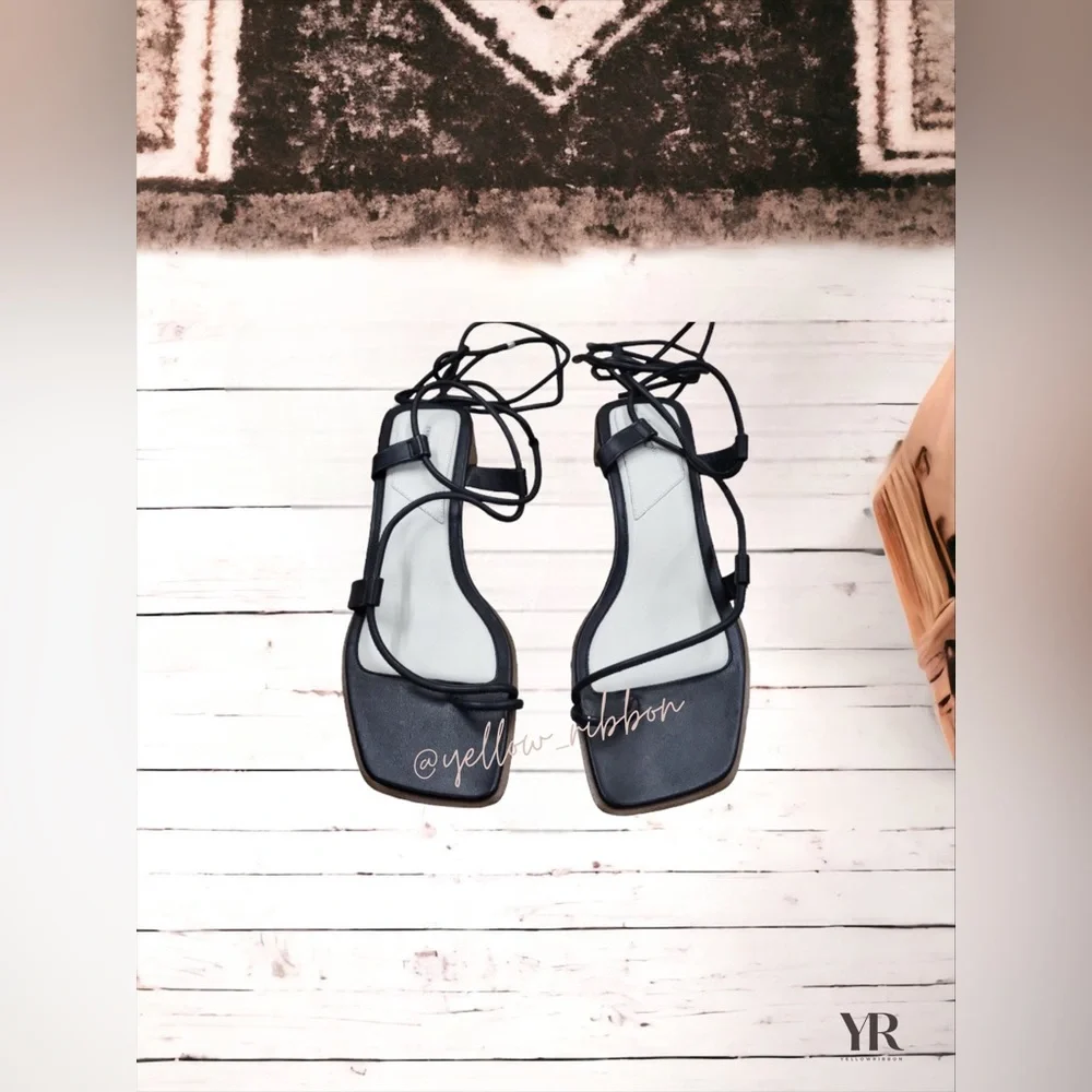 🆕 Rag & Bone Cindy Tie Sandal | Size: 8.5 - Picture 3 of 6